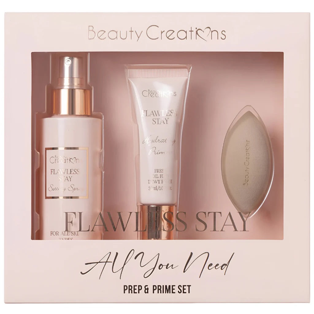 Set flawless primer, fijador y esponja