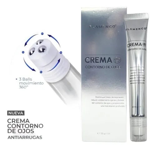 Contorno de Ojos con Cabezal Masajeador Flamenco