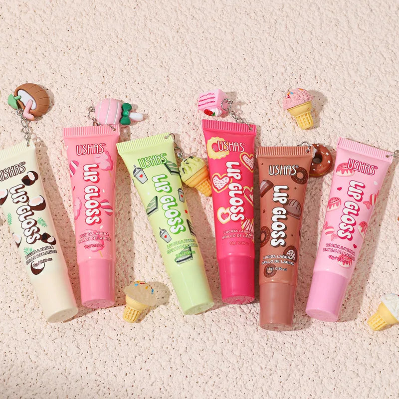 Lip Gloss con Charm Colgante Ushas