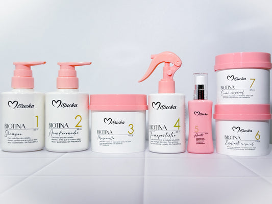 Coleccion Biotina misucka cuidado capilar y corporal