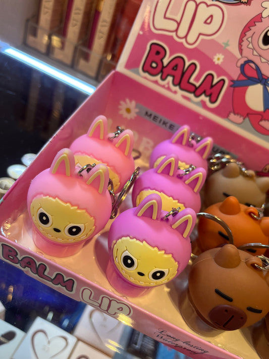 Lip balm labubu y capibara