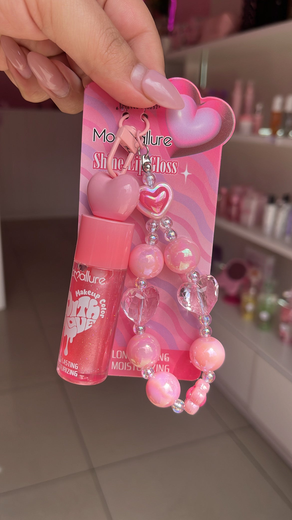 Lip gloss colgante
