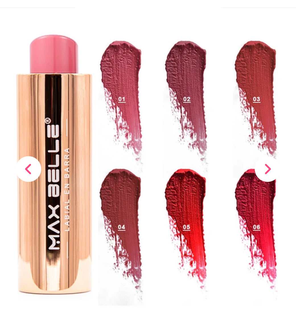 Matte Lipstick Labial en Barra Max Belle