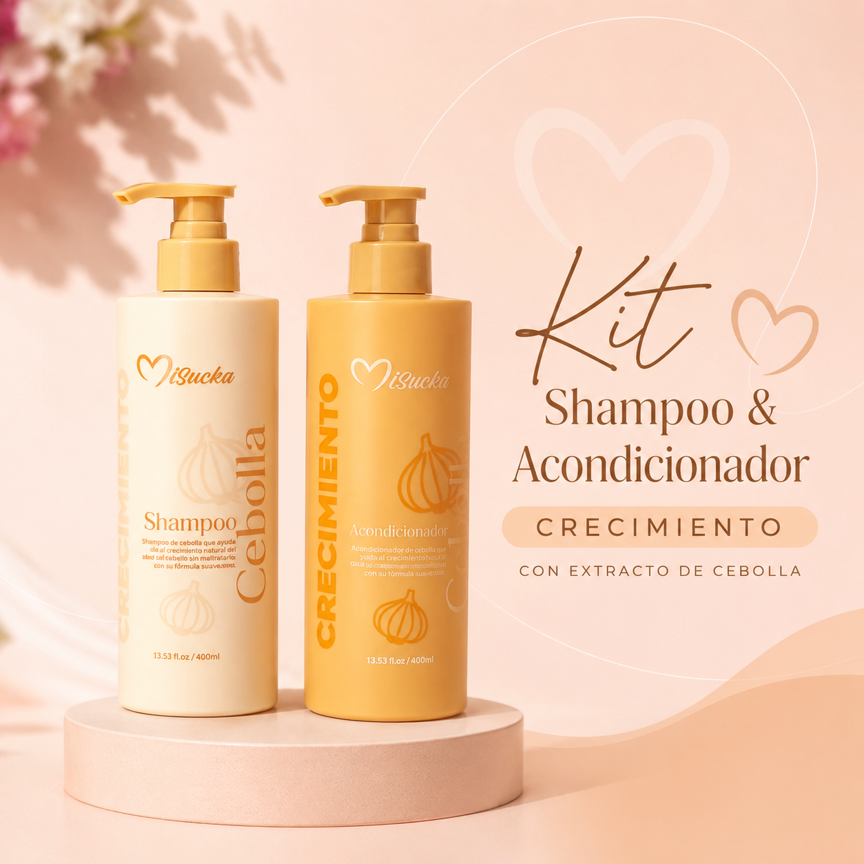 Kit Shampoo + Acondicionador de Cebolla Misucka