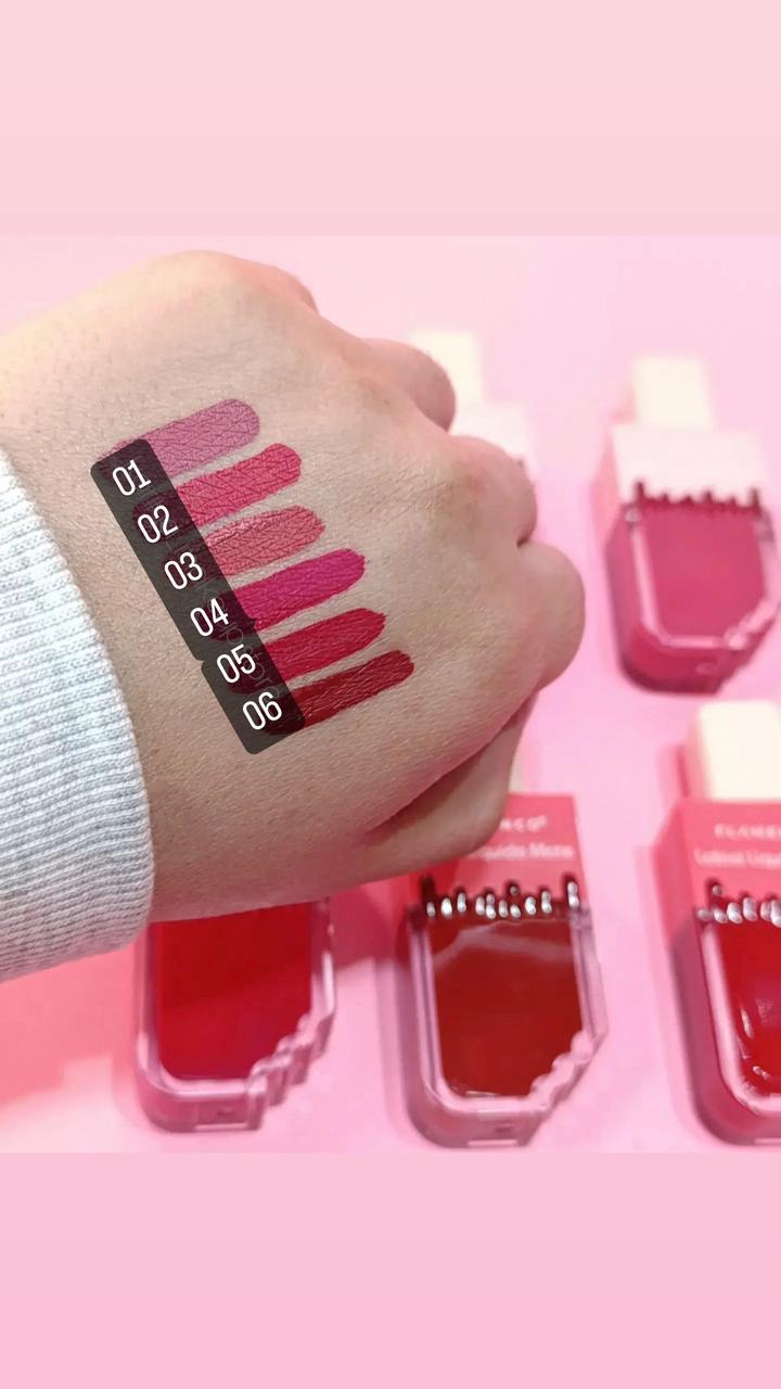 Labial matte en forma de paleta