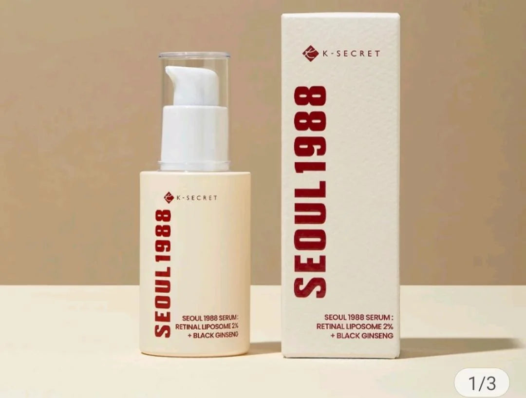 K-SECRET SEOUL 1988 Serum : Retinal Liposome 2% + Black Ginseng 30ml