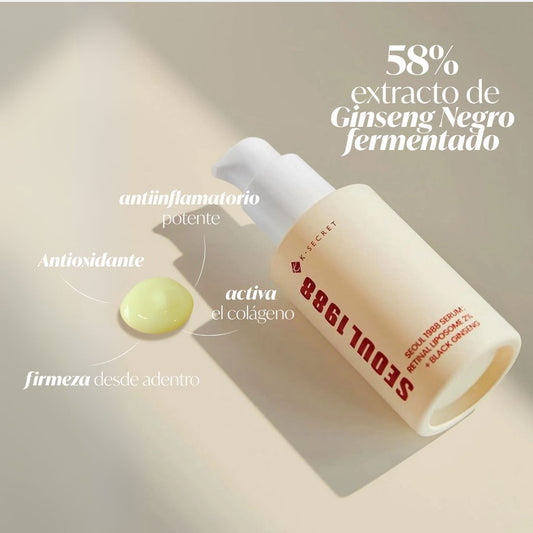 K-SECRET SEOUL 1988 Serum : Retinal Liposome 2% + Black Ginseng 30ml