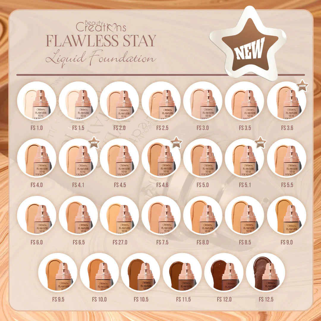 Flawless Stay Foundation  Beauty Creations